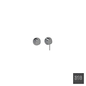 Almar Modular Round Смеситель для душа, внешняя часть на 2 потреб., цвет: 316 brushed absolute black E180141.AB316