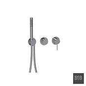 Almar Modular Round Смеситель для душа, внешняя часть, 2-3 потреб., цвет: 316 brushed absolute black E180142.AB316