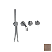 Almar Modular Round Смеситель для ванны: излив, ручной душ, внешняя часть, цвет: PVD brushed copper E180143.CO