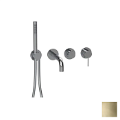 Almar Modular Round Смеситель для ванны с изливом и душем, внешняя часть, цвет: PVD polished gold E180143.GO