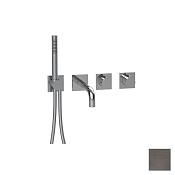 Almar Modular Square Термостат для ванны с изливомидушем, внешняя часть, цвет: brushed gun metal E180185.GM