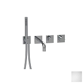 Almar Modular Square Термостат для ванны с изливомиручнымдушем, внешняя часть, цвет: matt white E180185.MW