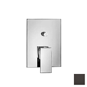 Almar Square Смеситель для душа, внешняя часть на 2 потребителя, цвет: PVD polished deep black E186522.DB