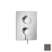 Almar Core Square Смеситель для душа, внешняя часть на 3 потребителя, цвет: PVD brushed gun metal E186543.GM