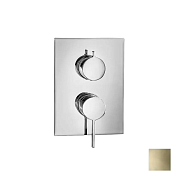 Almar Core Square Смеситель для душа, внешняя часть на 3 потребителя, цвет: PVD polished gold E186543.GO