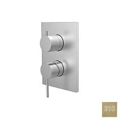 Almar Core Square Смеситель для душа, внешняя часть на 3 потребителя, цвет: 316 brushed high brass E186583.HB316