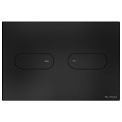 ArtCeram Inox Кнопка смыва для унитаза, нержавеющая сталь, цвет: черный металл 710.000.AB