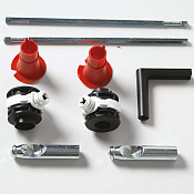 ArtCeram Комплект креплений для подвесных унитазов и биде, цвет: chrome ACA040