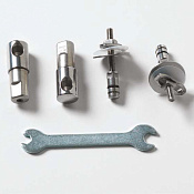 ArtCeram A16 Комплект петель для крышки-сиденья с микролифтом, цвет: chrome ASA003