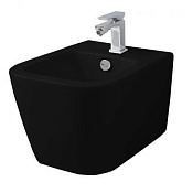 ArtCeram A16 Биде подвесное 36x45 см, 1 отверстие, с переливом, с креплениями, цвет: matt black ASB003 17 00