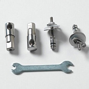 ArtCeram Civitas Комплект петель для крышки-сиденья с микролифтом, цвет: chrome CIA016 71