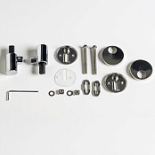 ArtCeram File 2.0 Комплект петель для крышки-сиденья с микролифтом, цвет: chrome FLA005