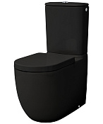 ArtCeram File 2.0 Унитаз напольный моноблок 37x67 см, цвет: glossy black FLV003 03 00