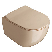 ArtCeram File 2.0 Унитаз подвесной безободковый 37x52 см, цвет: biscuit FLV004 62 00