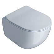 ArtCeram File 2.0 Унитаз подвесной безободковый 37x52 см, цвет: pale blue FLV004 65 00