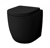 ArtCeram File 2.0 Унитаз приставной безободковый 37x52 см, цвет: glossy black FLV005 03 00