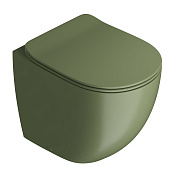 ArtCeram File 2.0 Унитаз приставной безободковый 37x52 см, цвет: green salvia FLV005 44 00