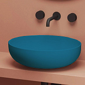 ArtCeram Jolie Раковина чаша d50x17h см, без перелива, цвет: blue avio JOL001 38 00