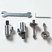 ArtCeram Ten Комплект петель для крышки-сиденья с микролифтом, цвет: chrome TEA003