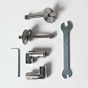 ArtCeram Ten Комплект петель для крышки-сиденья с микролифтом, цвет: chrome TEA006