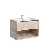 Sancos Marmi Тумба под раковину подвесная 69х52h см, ящик и ниша, цвет: дуб галифакс натуральный мат MR1.070EG