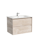 Sancos Marmi Тумба под раковину, подвесная 69х52h см, два ящика, цвет: дуб галифакс натуральный мат. MR2.070EG