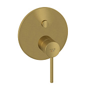 Kludi Bozz Смеситель для душа на 2 потребителя, встраиваемый, внешняя часть, цвет: браш. зол. 38659N076