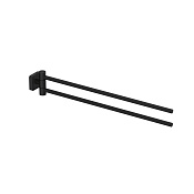 Kludi Vela S Полотенцедержатель 44,1 см, подвесной, цвет: черный матовый 2597739