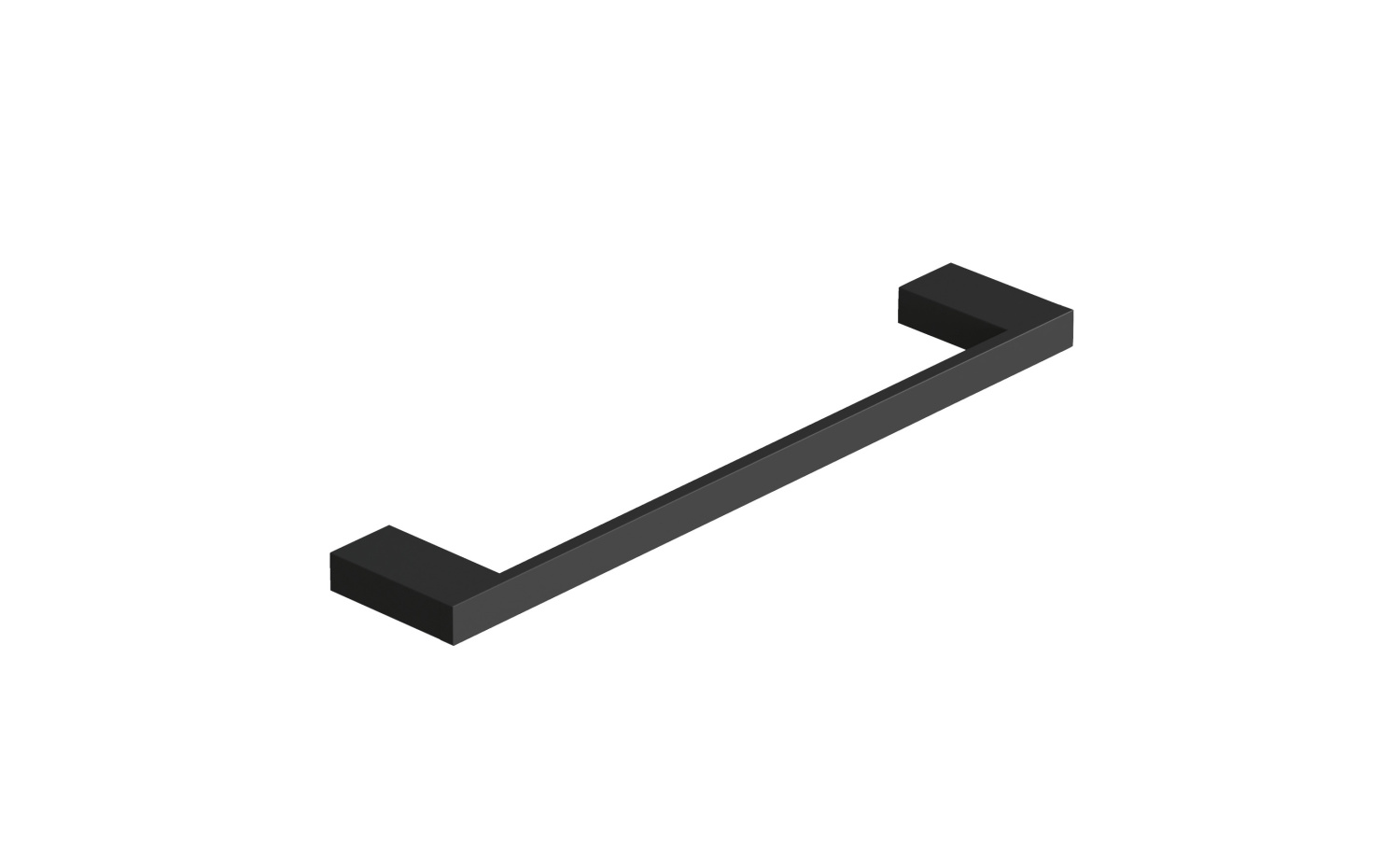 Kludi Vela C Полотенцедержатель 33 см, подвесной, цвет: черный матовый 3196239