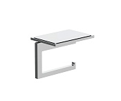 Kludi Vela C Держатель туалетной бумаги с полочкой, подвесной, цвет: хром 3197105