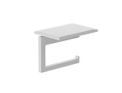 Kludi Vela C Держатель туалетной бумаги с полочкой, подвесной, цвет: белый матовый 3197153