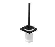 Kludi Vela C Ершик для унитаза подвесной со стеклянной колбой, цвет: черный матовый 3197439