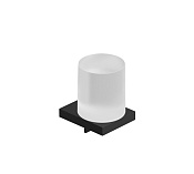 Kludi Vela C Дозатор для жидкого мыла, подвесной, стеклянная колба, цвет: черный матовый 3197639