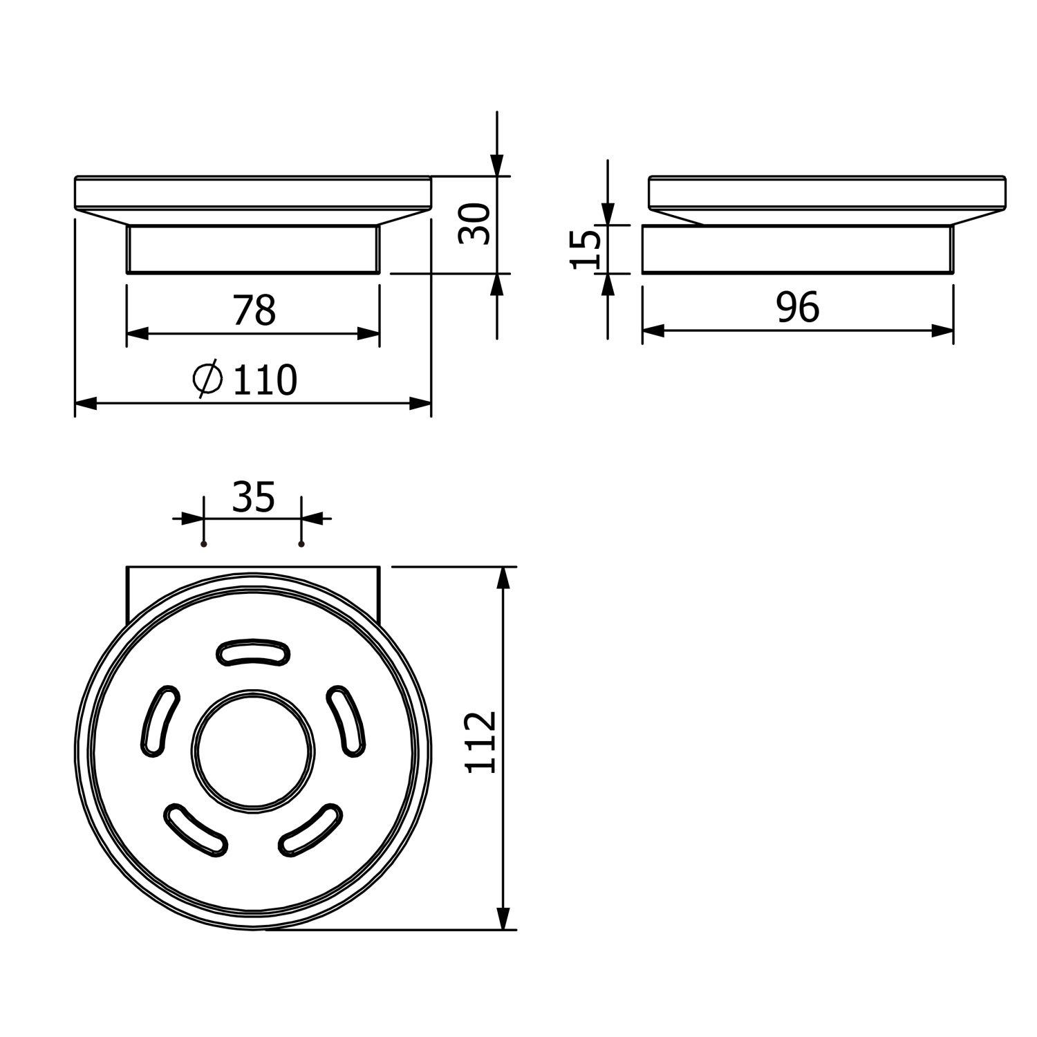 Kludi Vela C Мыльница со стеклянной чашей, подвесная, цвет: хром 3198505