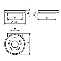 Kludi Vela C Мыльница со стеклянной чашей, подвесная, цвет: хром 3198505