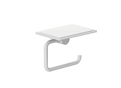 Kludi Vela R Держатель туалетной бумаги с полочкой, подвесной, цвет: белый матовый 5897153