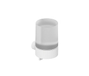 Kludi Vela R Дозатор для жидкого мыла, подвесной, стеклянная колба, цвет: белый матовый 5897653