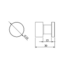 Kludi Vela R Крючок для полотенца, подвесной, цвет: хром 5898405