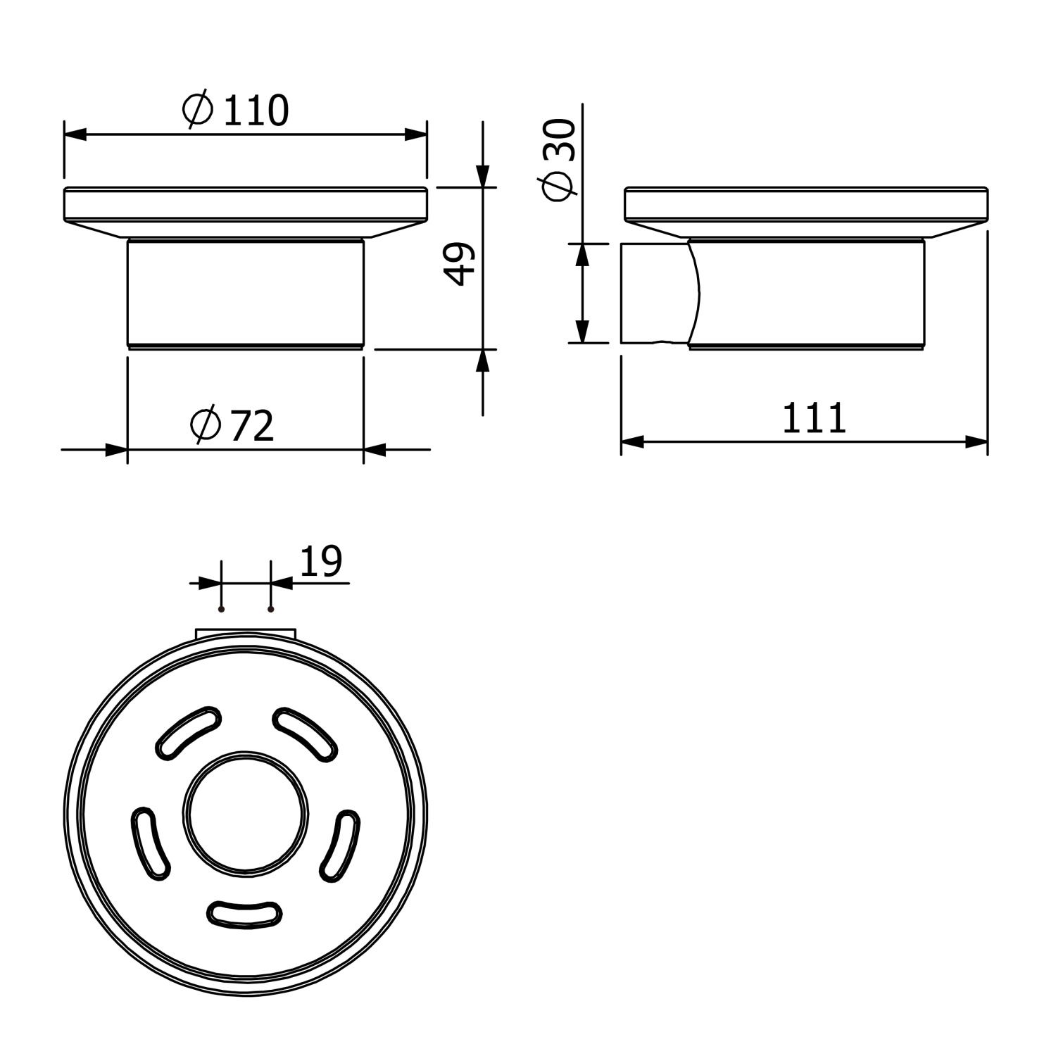 Kludi Vela R Мыльница со стеклянной чашей, подвесная, цвет: хром 5898505