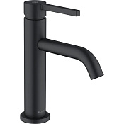 Kludi Nova Fonte Pura Смеситель для раковины, c д/к, длина излива 13 см, цвет: черный матовый 202893915