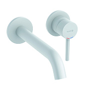 Kludi Bozz Смеситель для раковины встраиваемый, внешняя часть, длина излива 23 см, цвет: белый мат. 382455376