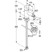 Kludi Bozz Смеситель для биде, с д/к, цвет: белый матовый 385335376