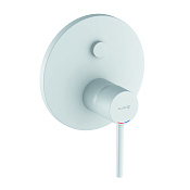 Kludi Bozz Смеситель для душа на 2 потребителя, встраиваемый, внешняя часть, цвет: белый матовый 386595376