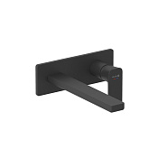 Kludi Renon Смеситель для раковины встраиваемый, внешняя часть, дл. изл. 22 см, цвет: черный матовый 422453975