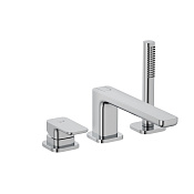 Kludi Renon Смеситель на борт ванны, с ручным душем и держателем, цвет: хром 424480575