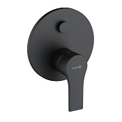 Kludi Zenta SL Смеситель для душа, на 2 потребителя, встраиваемый, внешняя часть, цвет: черный 487593965