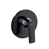 Kludi Balance Смеситель для душа на 1 потребитель, встраиваемый, внешняя часть, цвет: черный/хром 527558775