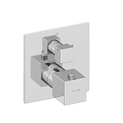 Kludi Decus Смеситель для душа термостатический 2 потребителя, встраиваемый, внешн. часть, цвет:хром 548100575