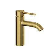 Kludi Bozz Смеситель для раковины, без д/к, длина излива 13,5 см, цвет: брашированное золото 38282N076