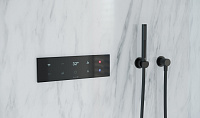 Kludi Touchtronic Смеситель для душа термостатический на 3 потребителя, встраиваемый, цвет: черный 38310G1-00